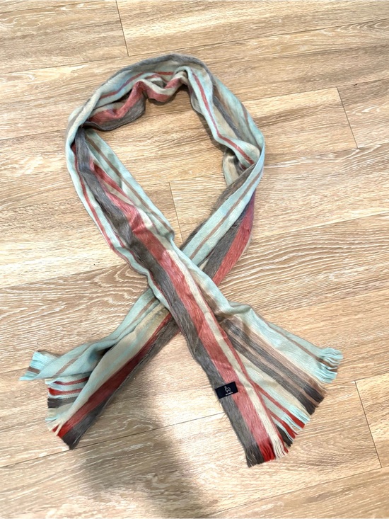 Shupaca Accessories - Shupaca Alpaca Scarf Stri”ped Multicolor Fringe Winter Neck Wrap Stole 12x60”+